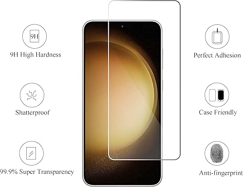 Miniatura 2 de Ailun Protector de pantalla para Galaxy S23+  S23 Plus 6.6 pulgadas Paquete de 3 + 3 unidades de lente de cámara de vidrio templado desbloqueo de