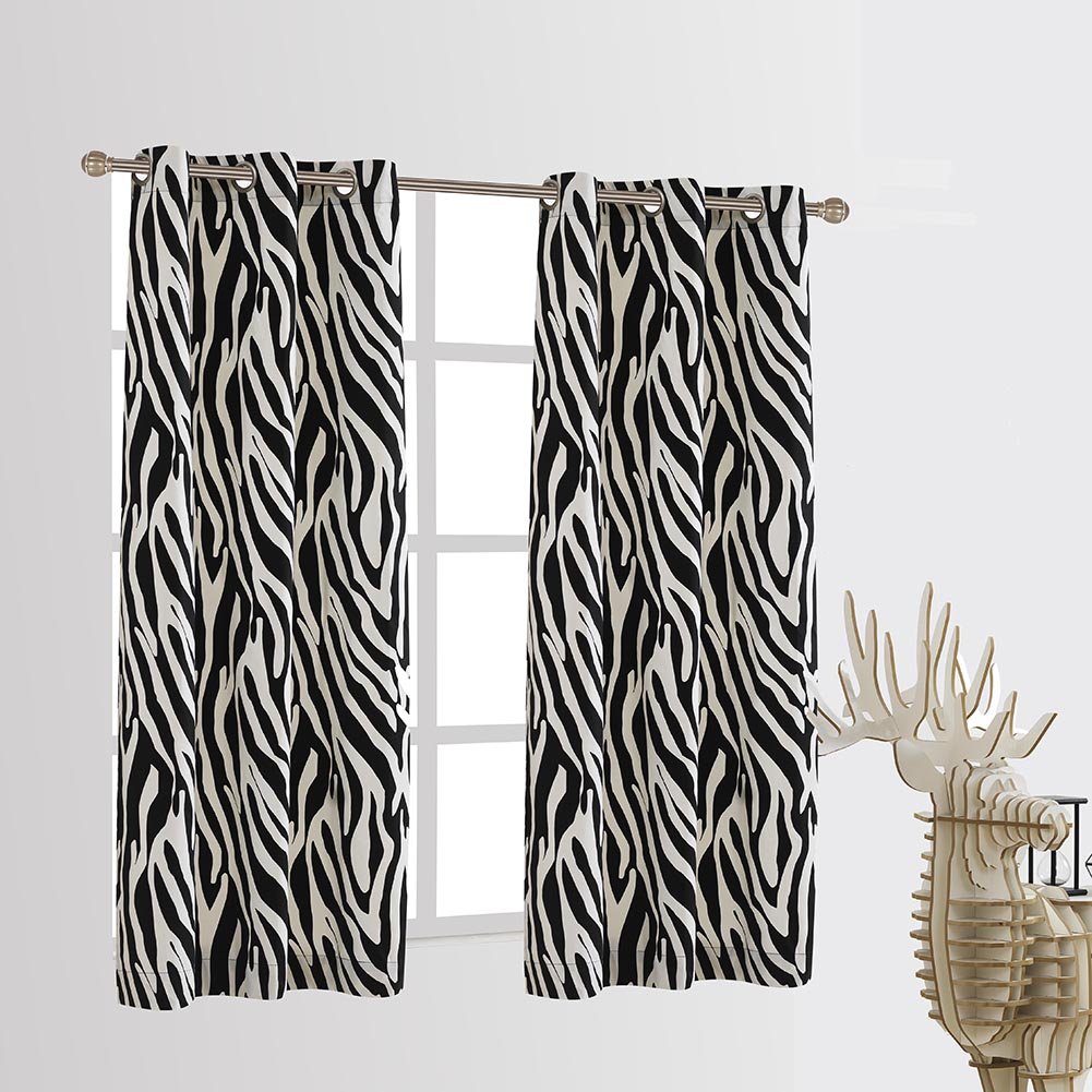 Zebra Print Blackout Curtains Curtains & Drapes 2023