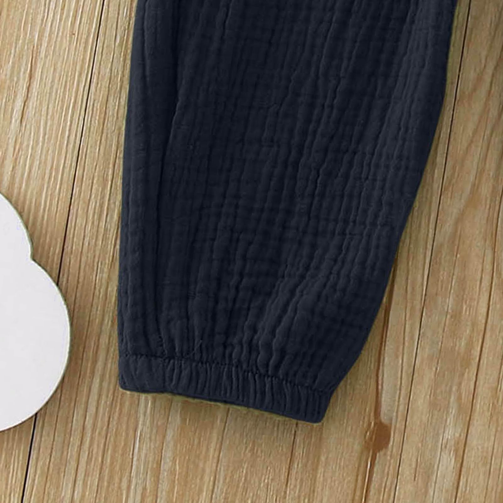 Genérico Pantalones Baggy Niño Pantalones Holgados de Moda para Niños y Niñas en Colores Sólidos Primavera Verano
