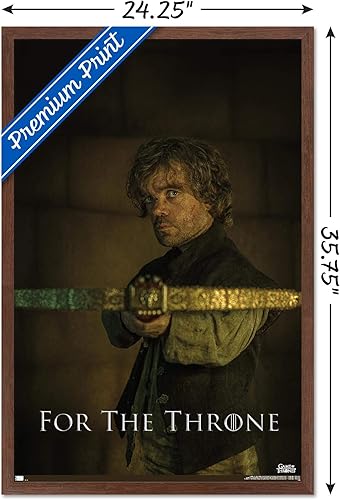 Miniatura 3 de Trends International Juego de tronos - Póster de pared de Tyrion Lannister, 22.375 x 34 pulgadas, versión enmarcada de caoba