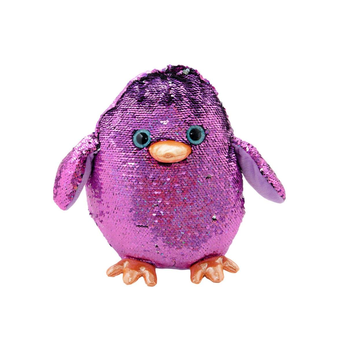 10" Gitzy Super Chubby Reversible Sequin Plush Easter Chicks (Purple)