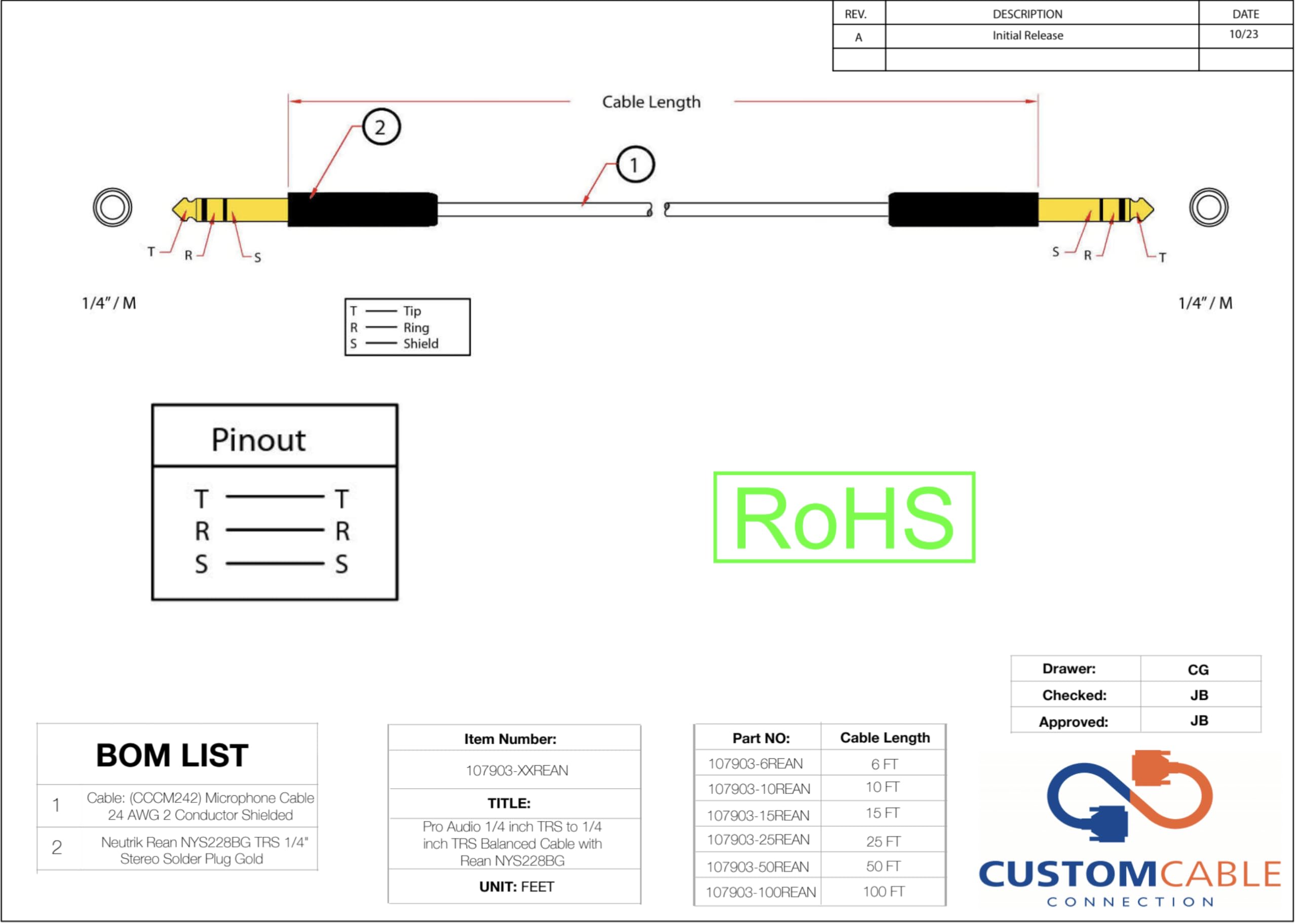 NYS225B REAN - Spina | Jack 6,3mm; Maschio; Mono; Binari: 2 - Foto 2