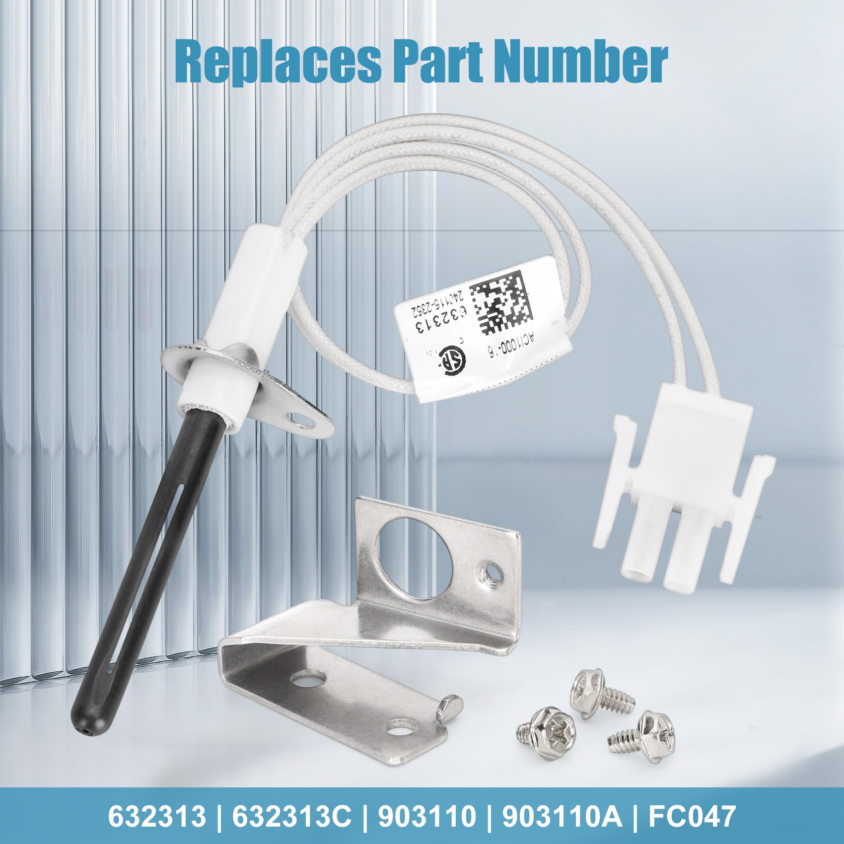 903110A 903110 Furnace Hot Surface Ignitors Kit Fit For Nordyne M1MA056, M1MA070, M1MB056,M1MC056, M1MC070, M1MC077, M1MC090, M1MB090 Gas Stove Round Silicon Nitride Furnace Igniter - View #9