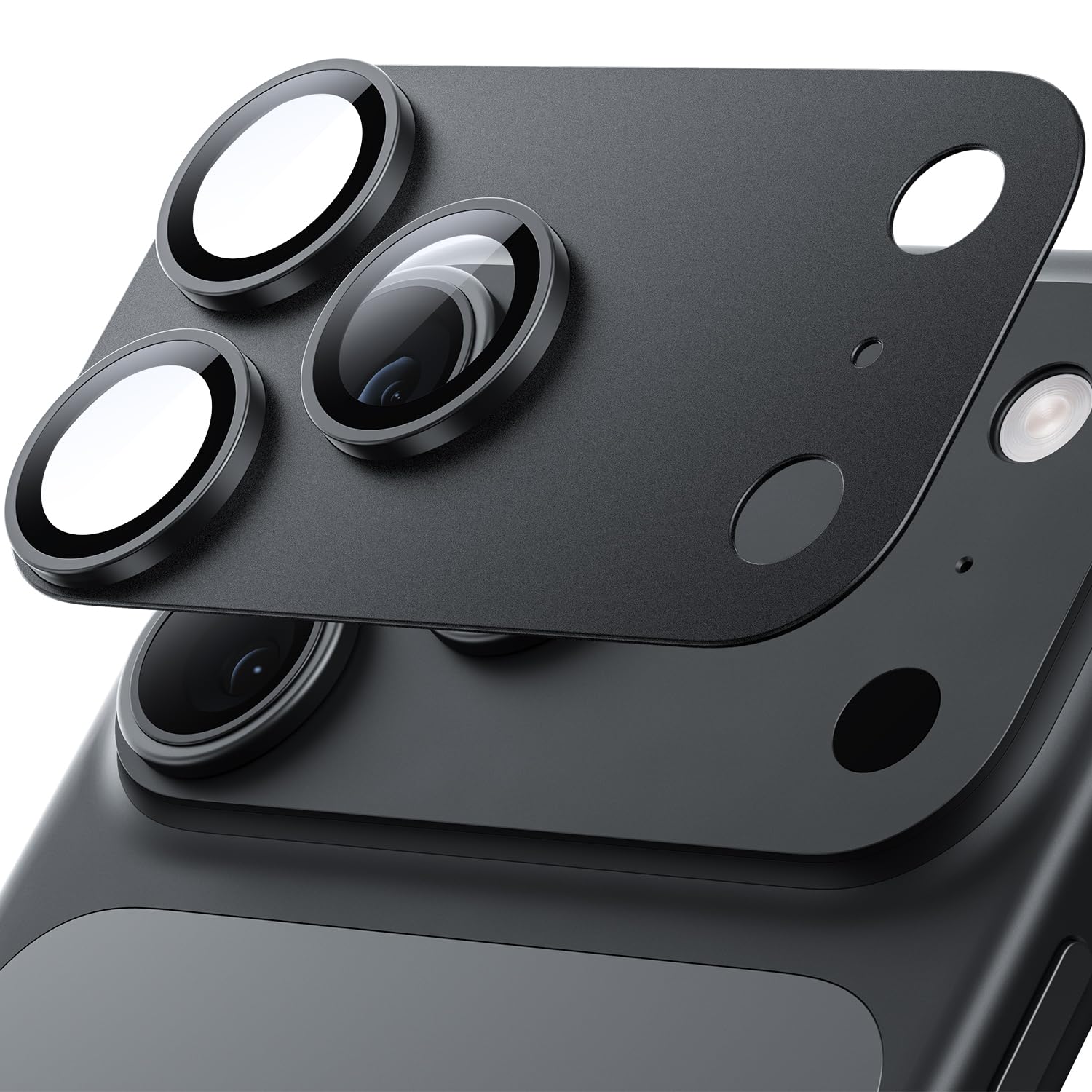 Hoerrye for iPhone 18 Pro Camera Lens Protector - Matte Alloy, HD Clear