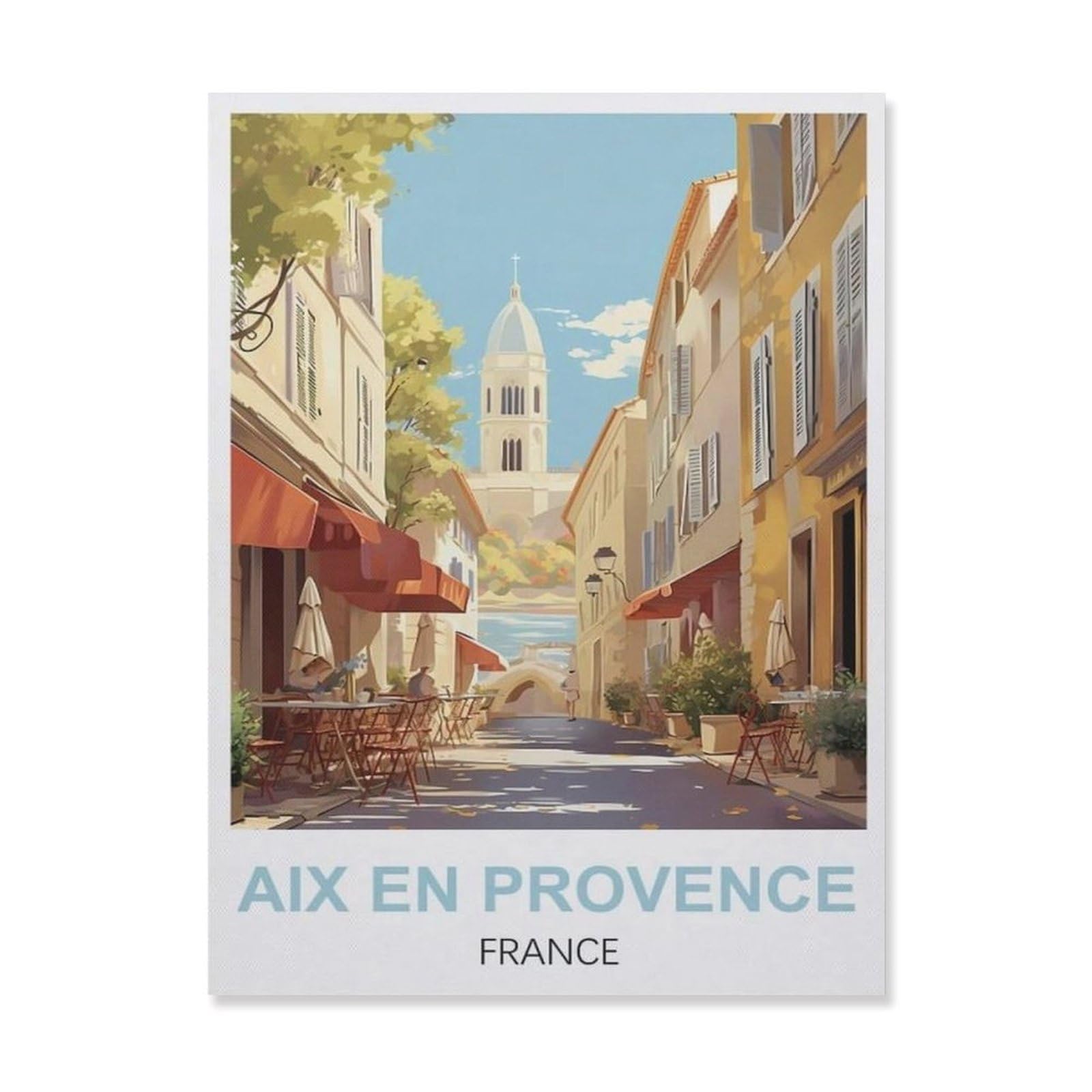 tin signs，Aix En Provence France(15x30cm）