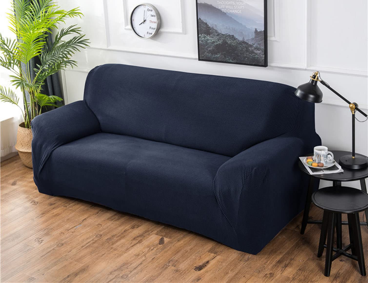 Housse de canapé jacquard extensible et durable pour protection meuble