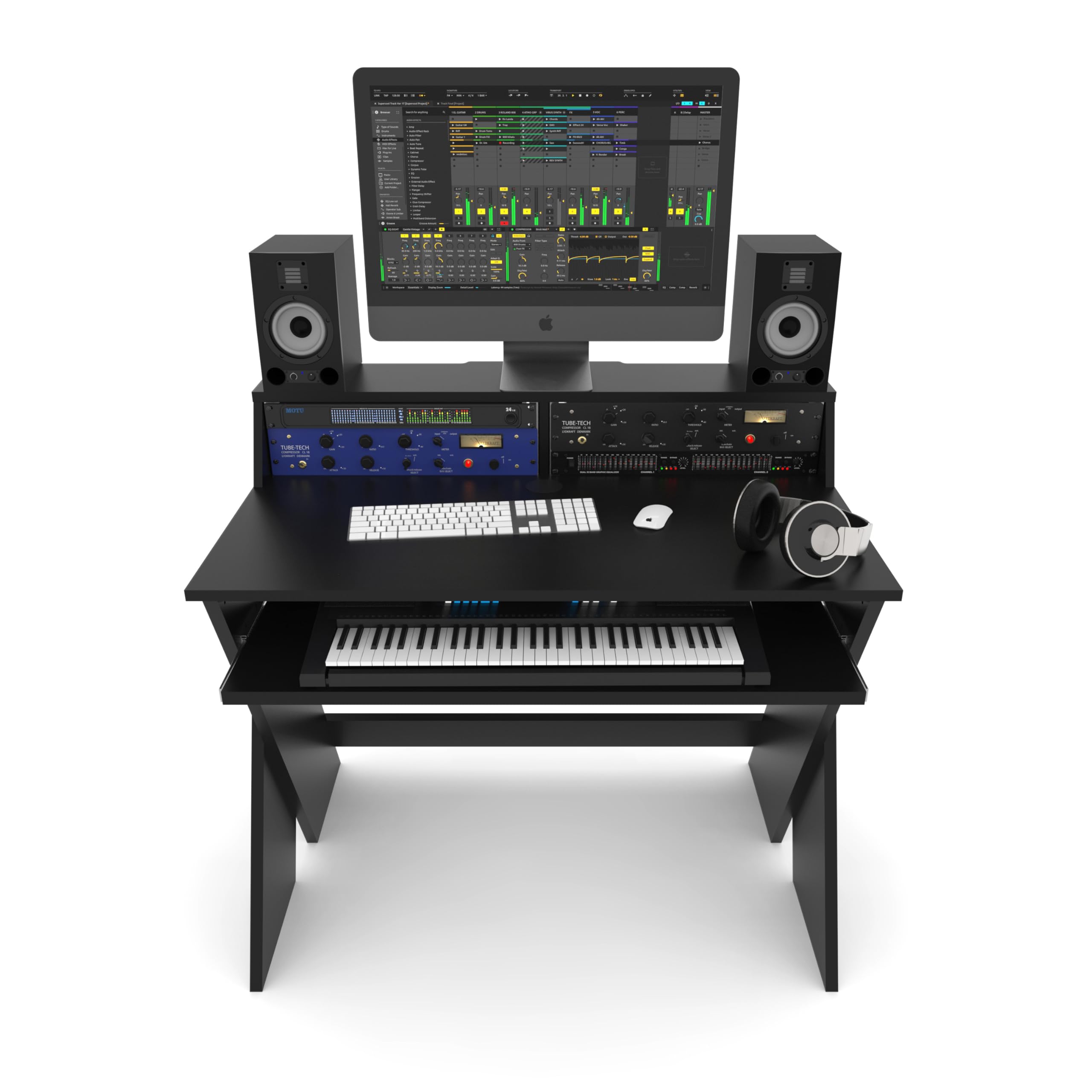 Glorious Sound Desk Compact Black - Bureau de Studio