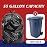 Teivio 55-60 Gallon Black Trash Bags | 170 Bags Extra Large Multi-Use Heavy Duty Commercial Garbage Bags | Lawn And Leaf Bags | Outdoor Yard Waste Bag | Contractor Workshops Trash Bin Liner
