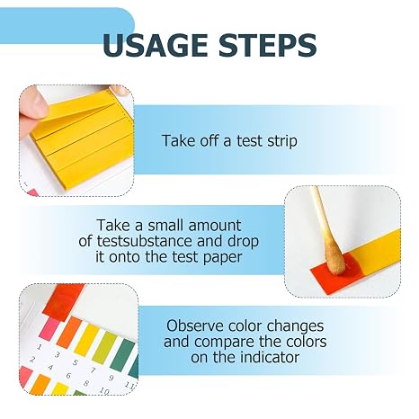pH Test Strips, 5 Packs of 400 Strips Universal Full Range Ph 1-14 Litmus Paper pH Balance Test Making Testing Strips for Soil Drinking Water Saliva Fish Tank Urine Pool Soap Spa Pet Food