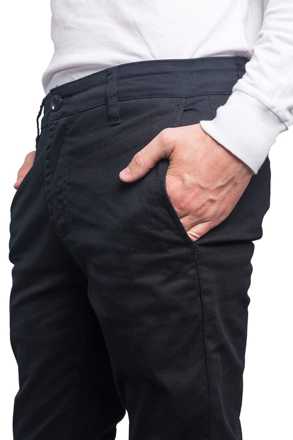 VICTORIOUS Mens Basic Casual Slim Fit Stretch Chino Pants DL1250