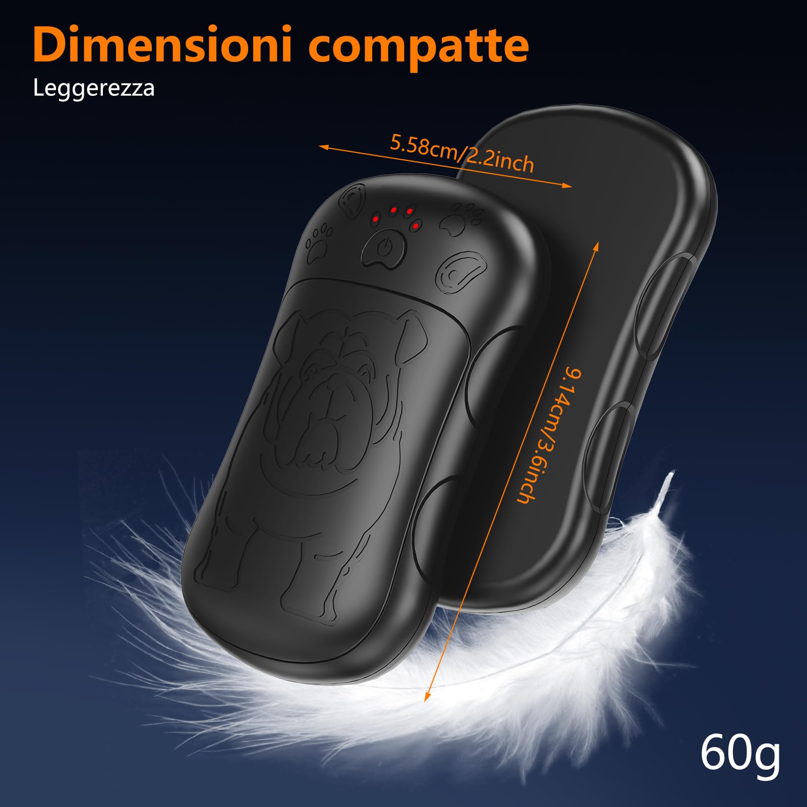 Scaldamani Elettrico 2-in-1 6000 mAh Ricaricabile 4 Livelli Temperatura 18 Ore Motivo Bulldog
