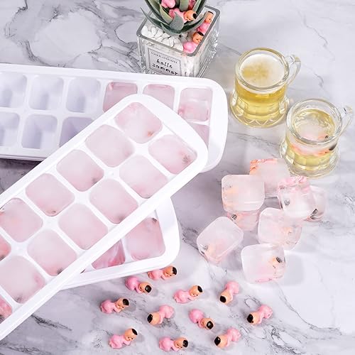 Miniatura 10 de ZYFLSQ My Water Broke Baby Shower Game 60 Multicolor Mini bebé de plástico 3 bandejas de cubitos de hielo 1 letrero