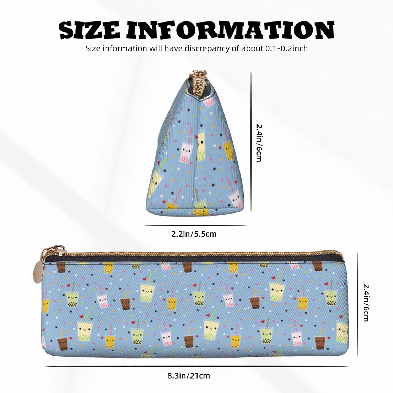 Buy Boba Pencil Case for Women Adult Pencil Bag Aesthetic Pencil Pouch