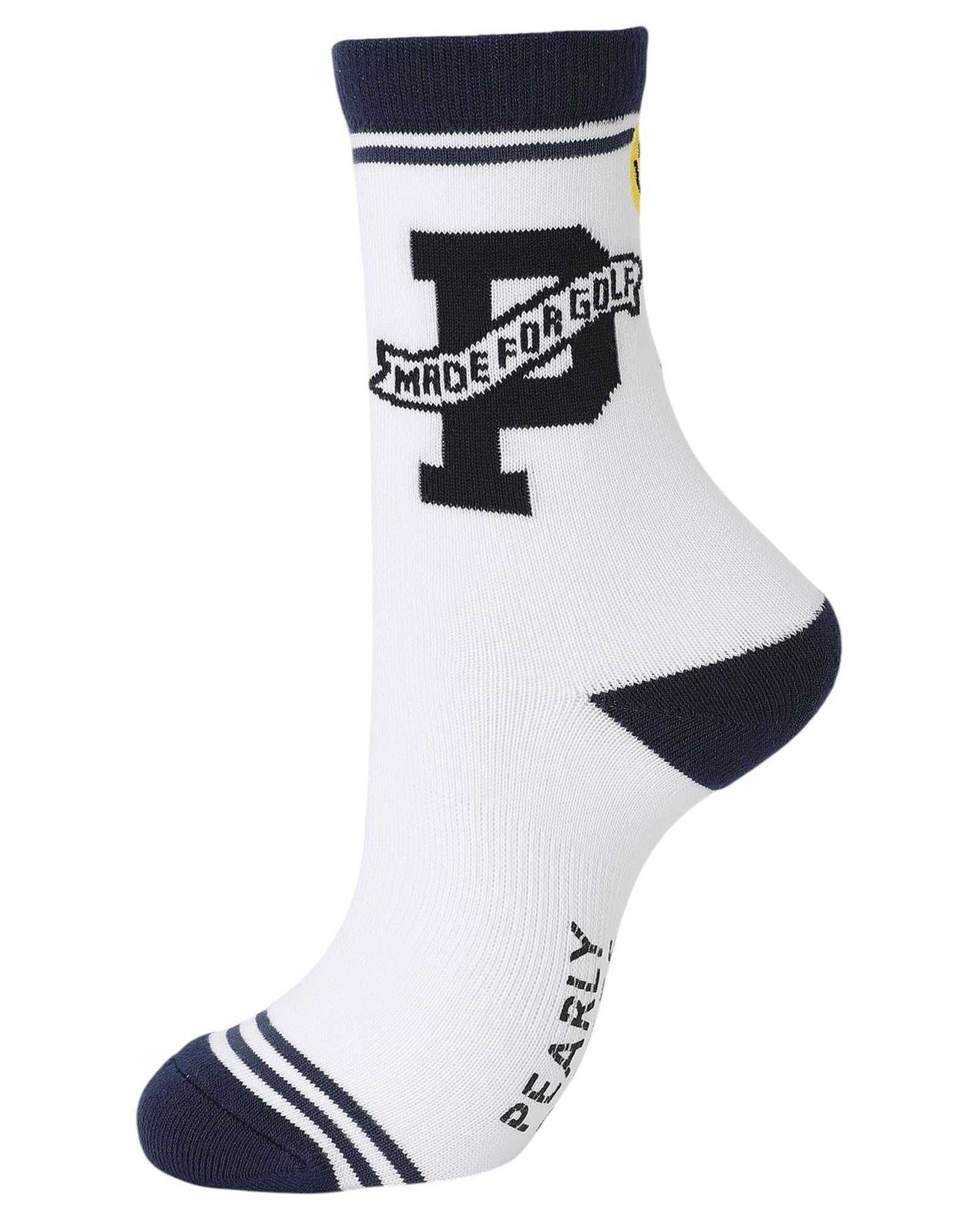 Amazon.co.jp: Pearl Gates 053-5286918 Women's Middle Socks (P Logo