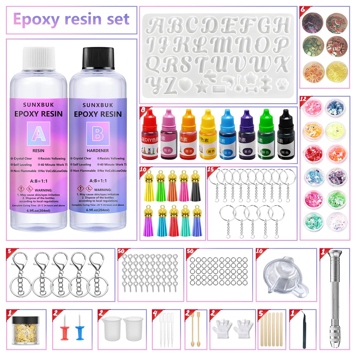 INTODIY Harz formen Anhänger Silikon formen für Epoxidharz DIY Schmuck Harz Guss