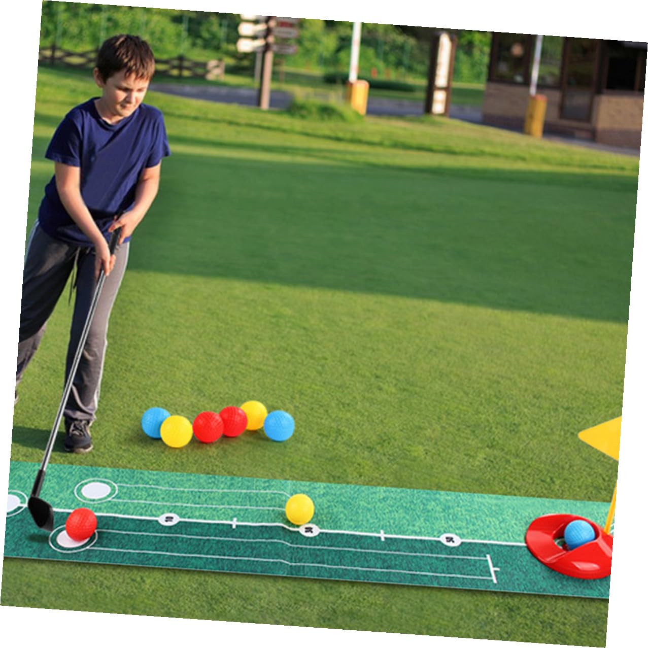 UPKOCH Set da Golf per Ragazzo Ragazza Tappetino da Gioco Portatile e Sacchetti da Lancio, Giocattolo Sportivo per Attività Genitori-figli Indoor e Outdoor, Stimolazione Abilità
