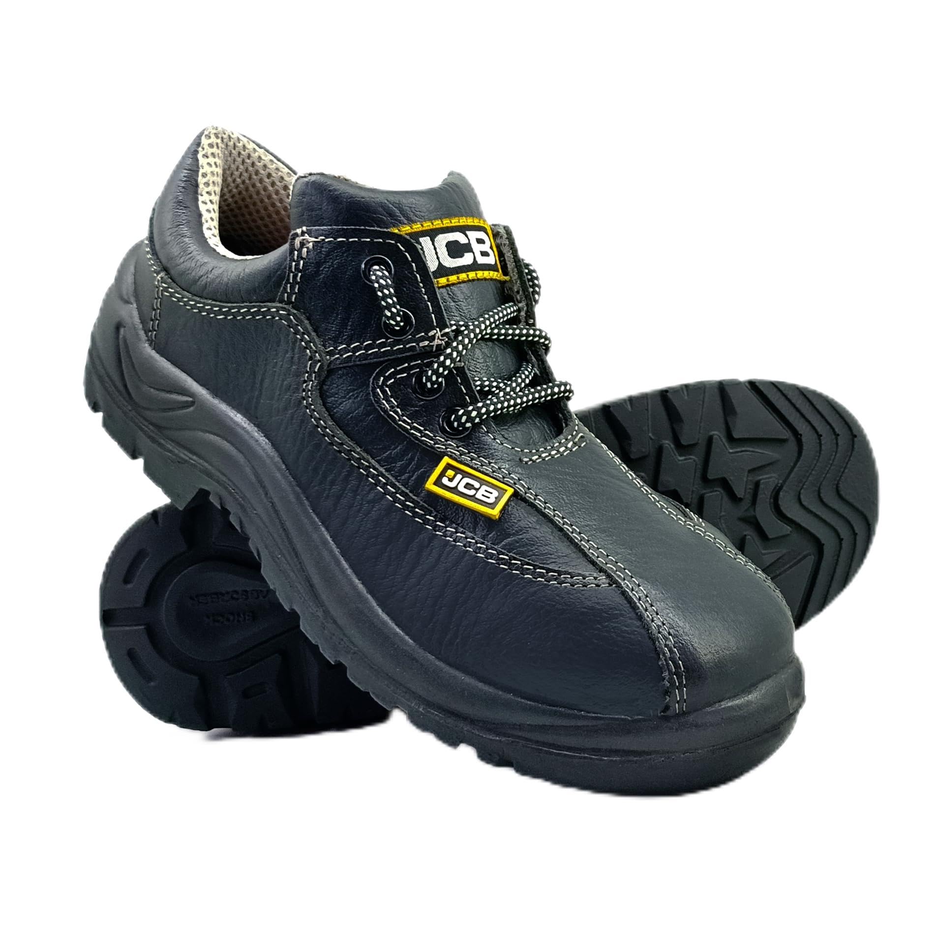Duchess Light Weight Safety Shoes for Women | Genuine Leather | Steel Toe Cap | SRC Antislip | Antistatic & Abrasion Resistance | Black | Size - 3-8 UK-image-22
