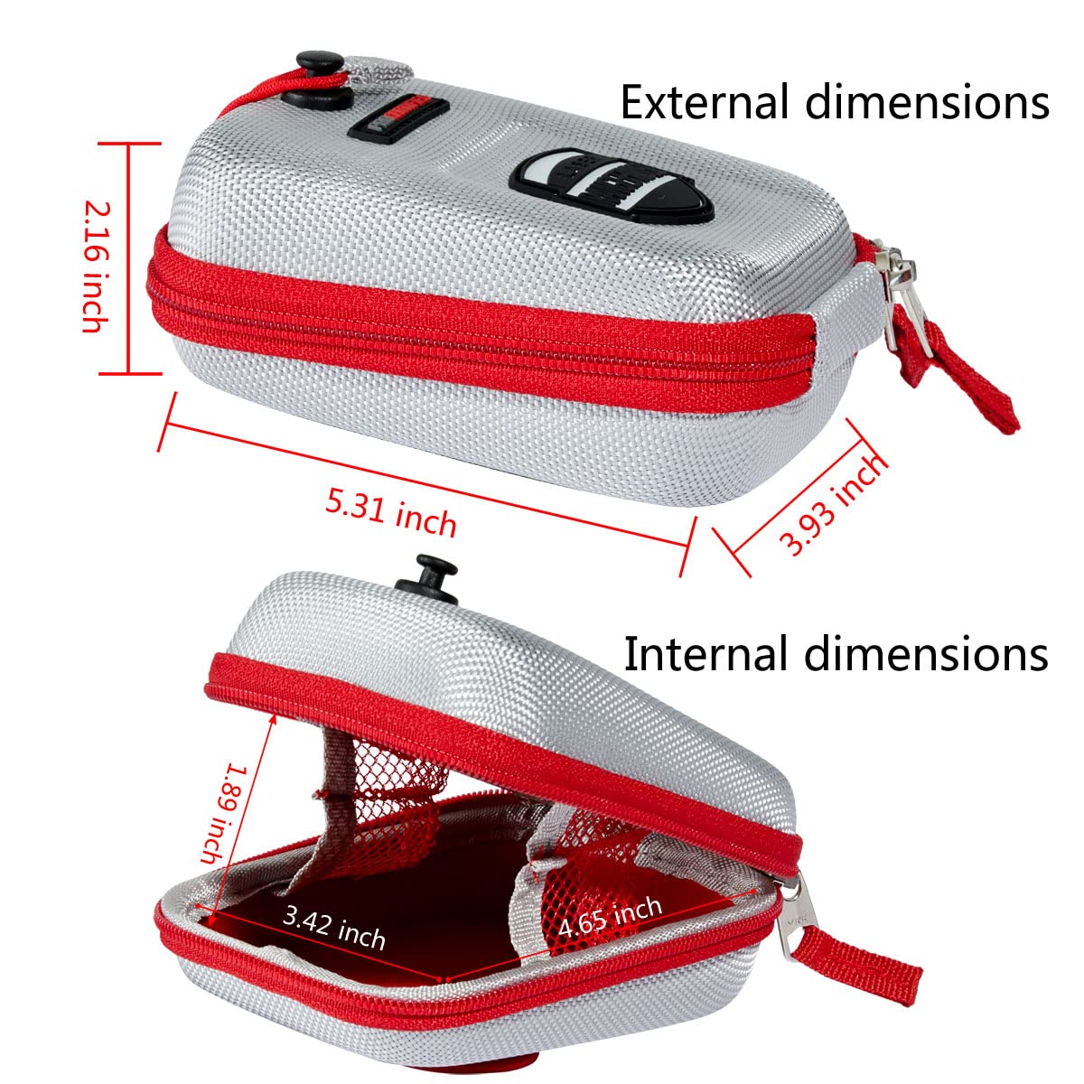 Telemetro da golf, custodia rigida, marsupio, borsa, frizione, scatola di immagazzinaggio, custodia