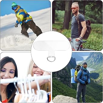 40 pcs Phone Tether Tabs Universal Phone Lanyard Patches Cellphone Tether Replacement Strap Holder Lanyard Replacement
