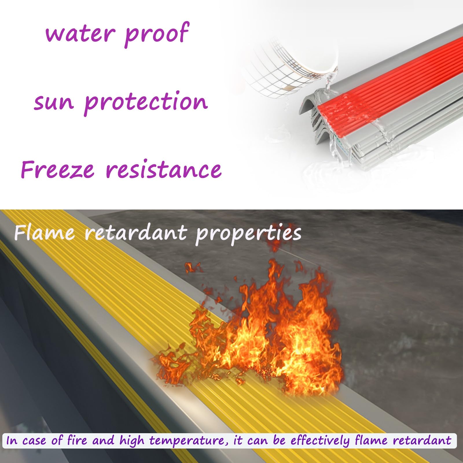 Forma A L Nastro Adesivo Antiscivolo per Scale, Nero 2m Strisce Antiscivolo per Scale Interne ed Esterne, Nastro Adesivo Antiscivolo In PVC, Adesivo E Antiscivolo, Adatto A Scale Interne ed Esterne (