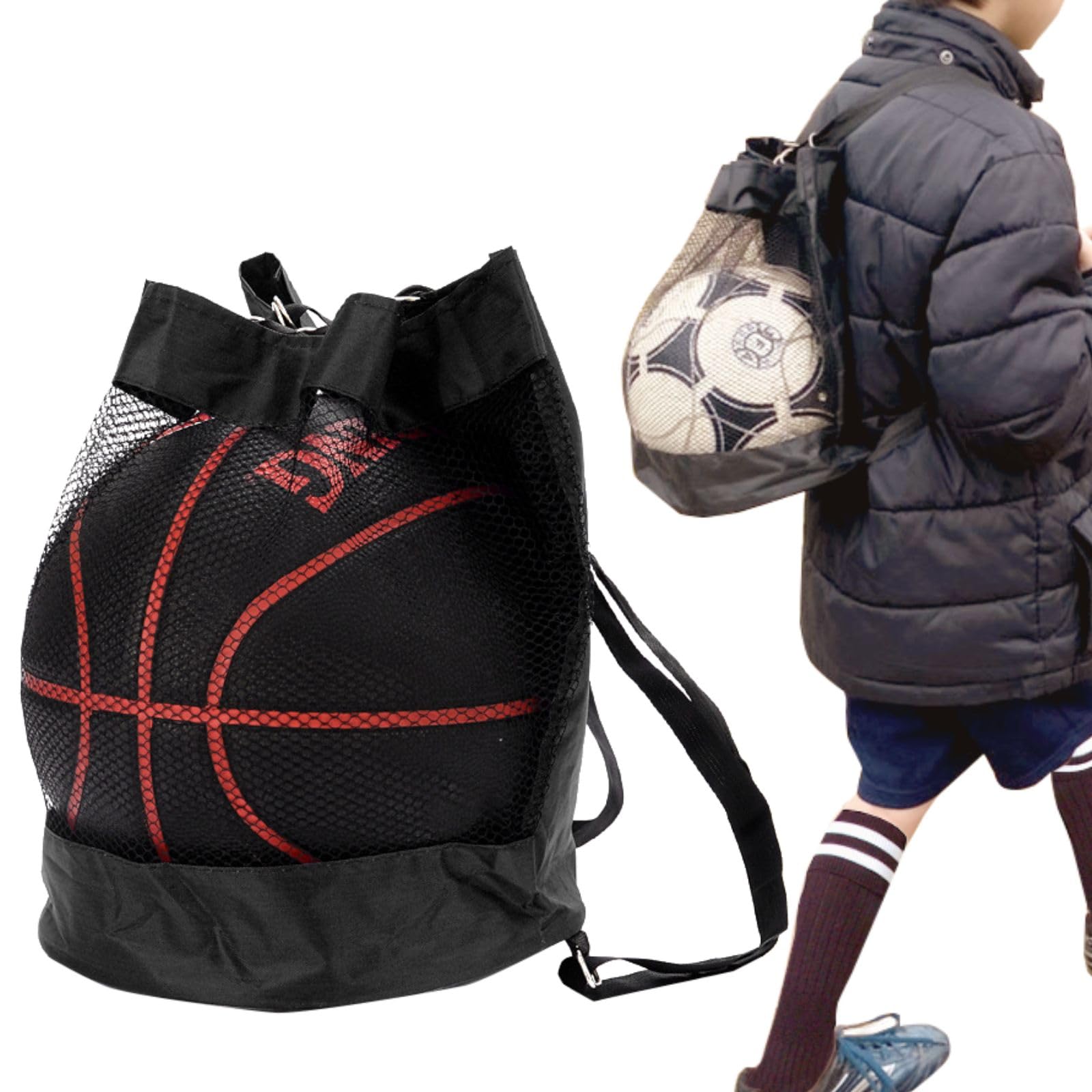 新品未使用 ボールバッグ3個用 Amazon | 三八商店 サッカーボール入れ 【背負ってラクラク持ち運び