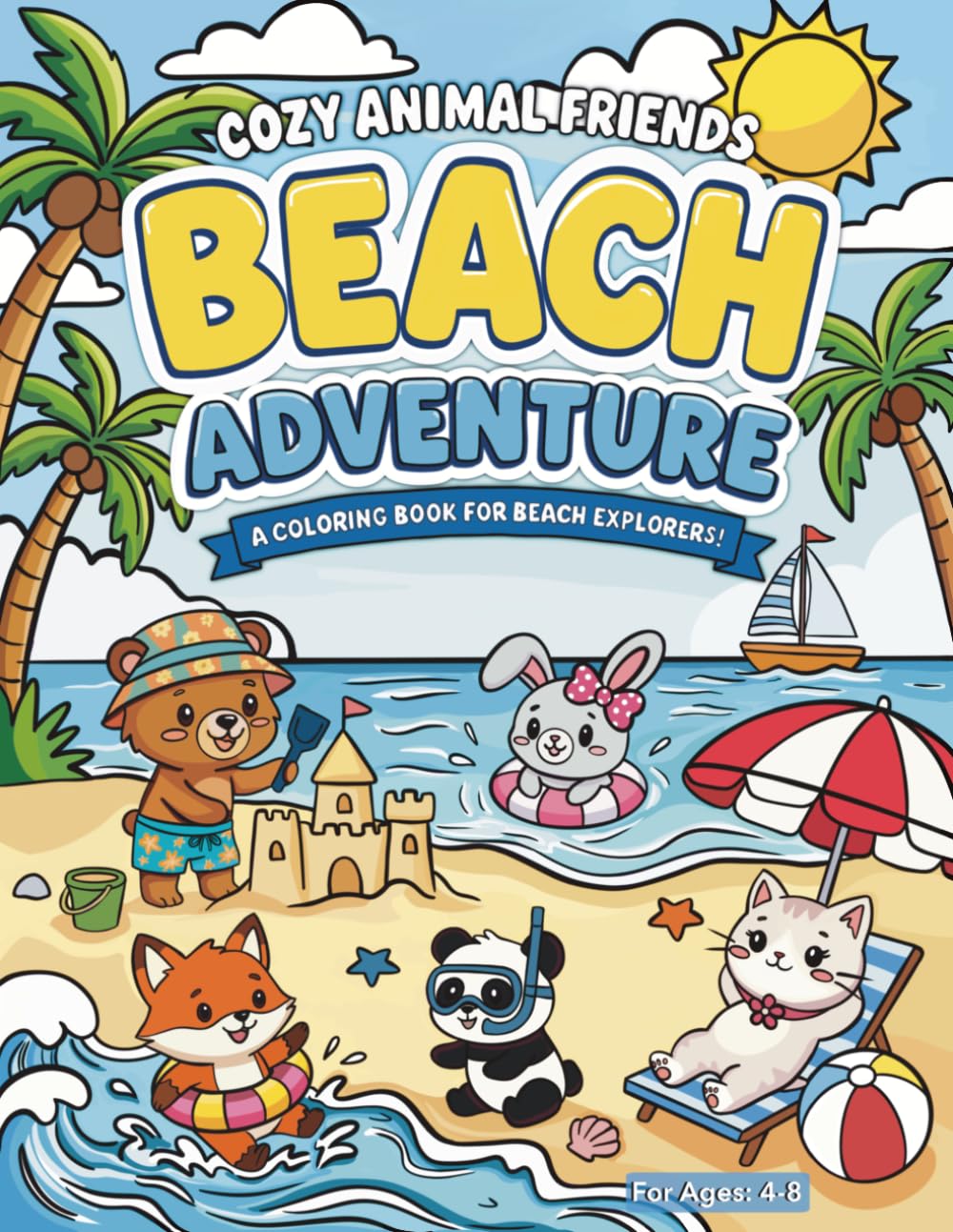 Cozy Animal Friends Beach Adventure