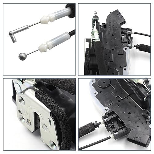 Miniatura 4 de Ensamblaje del pestillo del actuador de la cerradura de la puerta trasera izquierda Compatible con Nissan Rogue 08-15 Reemplazar OEM # 82501-JM00A