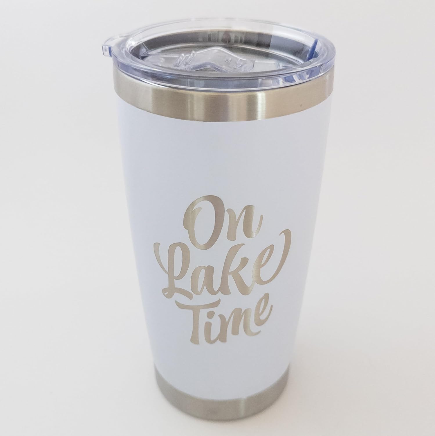 Lake Life Travel Tumbler, RV Coffee Mug 20 oz Insulated Togo Mug,Fun Lake Themed Gifts for Women, Men (White) - Image 5