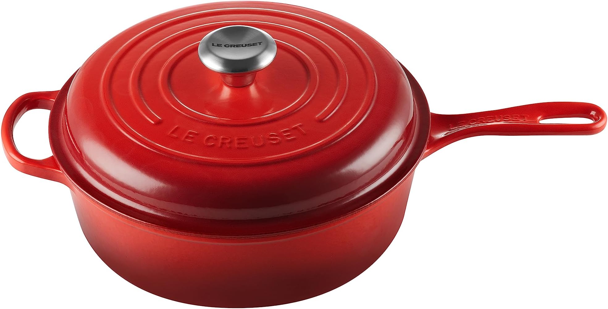 Enameled Cast Iron Signature Cassadou, 3.75 qt., Cerise