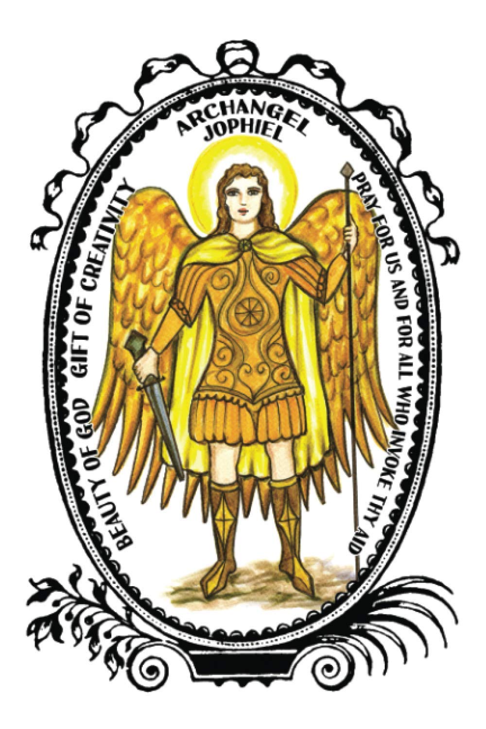 Archangel Jophiel Beauty of God Gift of Creativity Lined Notebook Journal