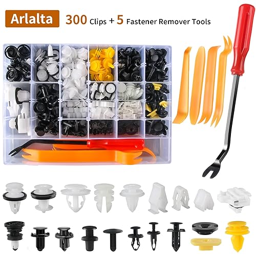 Miniatura 2 de 300 clips Tesla para parachoques y guardabarros, 20 tamaños, juego de remaches de clip Tesla con removedor de sujetador, sujetador de retención