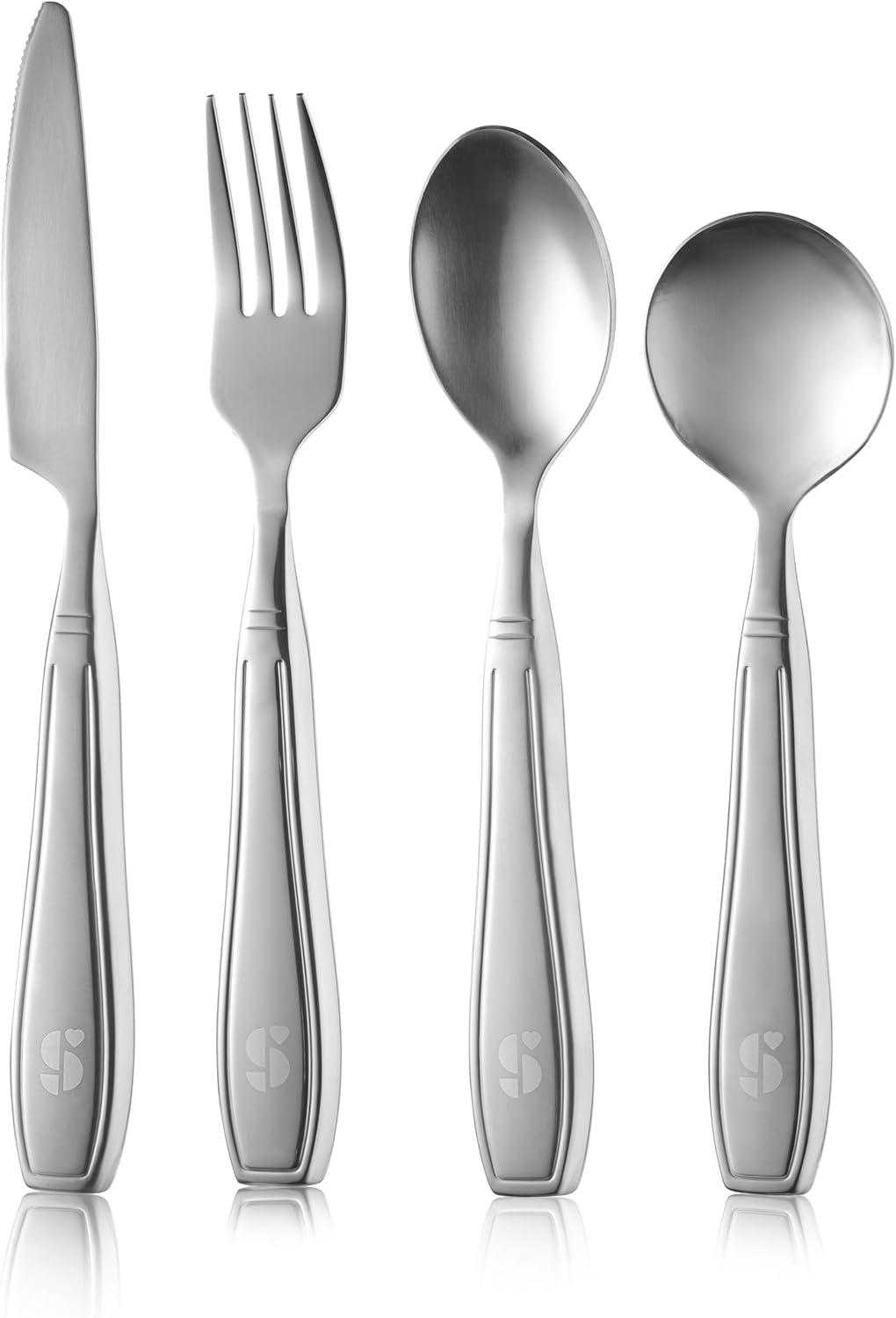 Special Supplies Premium Stainless Steel Weighted Silverware for Parkinson's Patients- Weighted Utensils for Tremors and Parkinson's Patients-Wide Non-Slip Grip, Easy to Clean - Flatware for Elderly