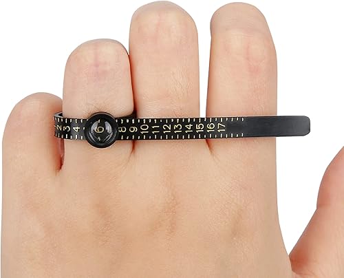 Miniatura 2 de Juego de medición de anillo mejorado, herramienta de medición de tamaño de dedo, herramientas de medición de tamaño de joyería, tamaño de anillos de