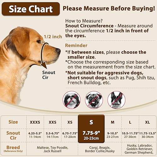 Miniatura 2 de Crazy Felix Bozal de nailon para perros pequeños, medianos y grandes, de malla de aire, transpirable y potable, bozal para mascotas, antimordeduras,