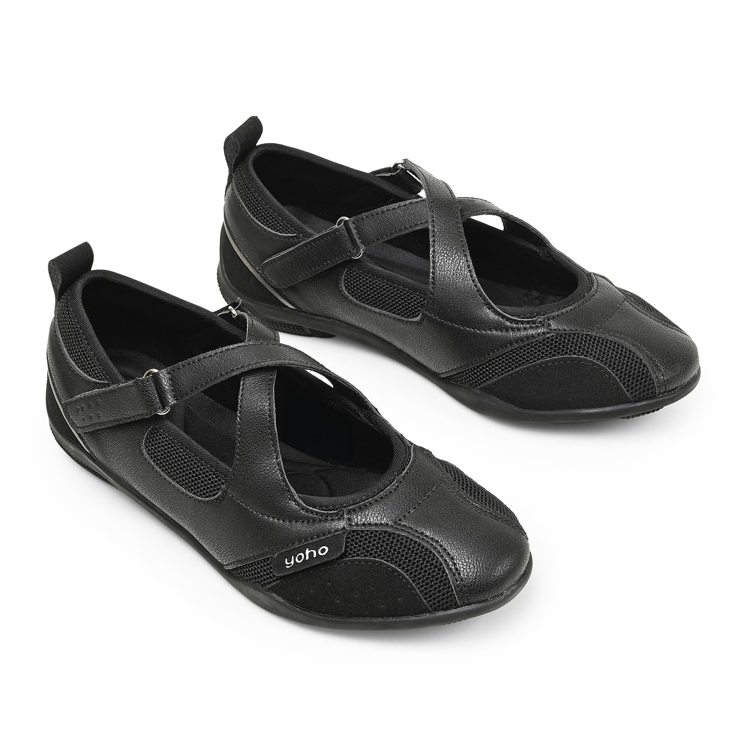Women's Juno Bells: Anti Skid, Cushioned & Lightweight Mary Jane | Cross Strap Ballet Flats for Woman-image-26