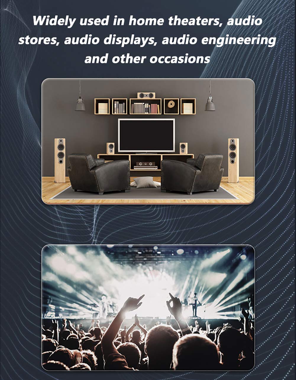 Décodeur Audio, convertisseur numérique-analogique, Compatible avec Fibre Optique, coaxial, canaux 5.1, USB, équipement Audio AC3 DTS Décodeur de Son Surround numérique, Prend en c