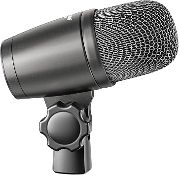 Phenyx Pro PDM34 Snare Drum Mic, Cardioid Dynamic Microphone with Clip-on Microphone Clamp, Integral Stand Mount, and Long-Lasting Metal Housing