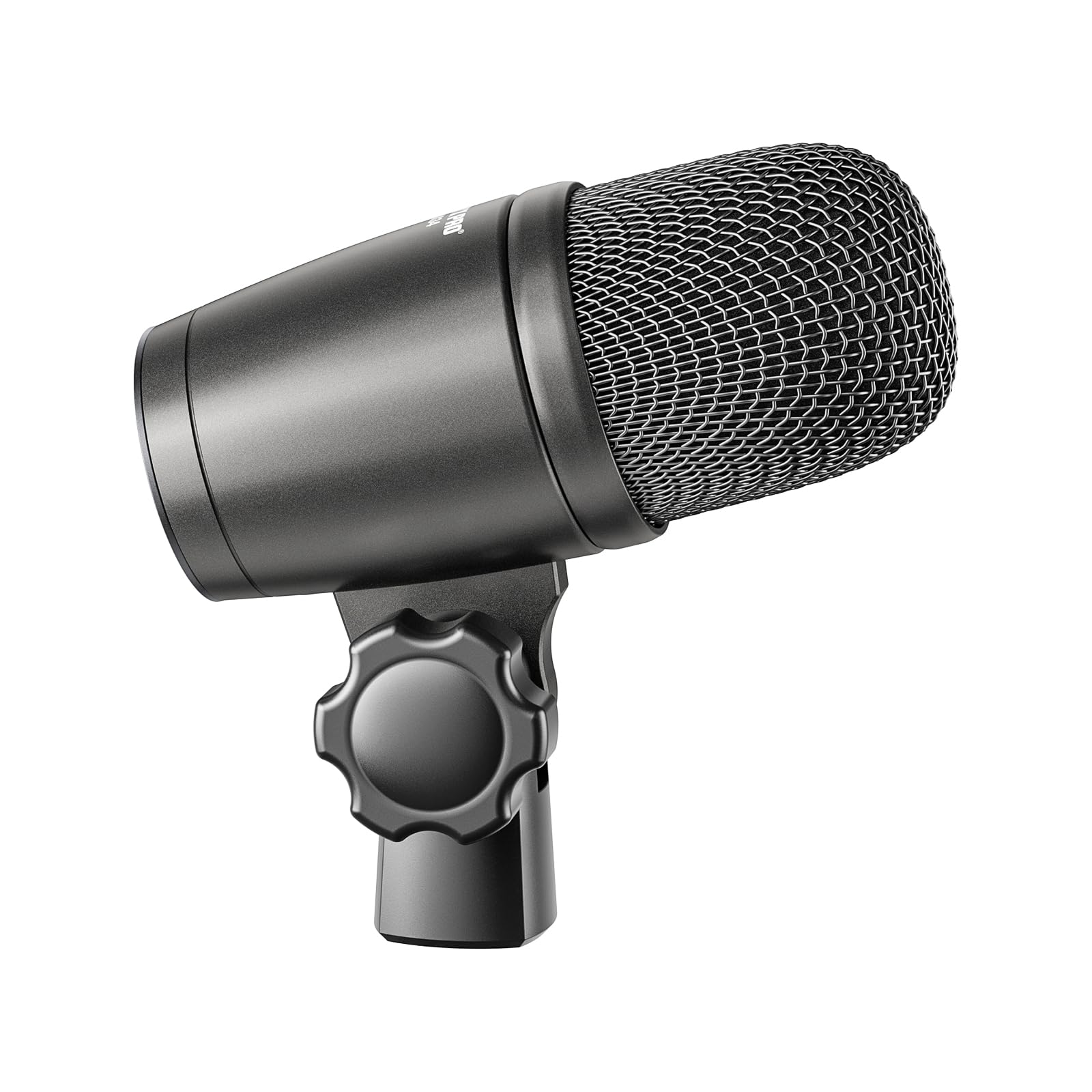 PDM34 Snare Drum Mic, Cardioid Dynamic Microphone with Clip-on Microphone Clamp, Integral Stand Mount, and Long-Lasting Metal Housing