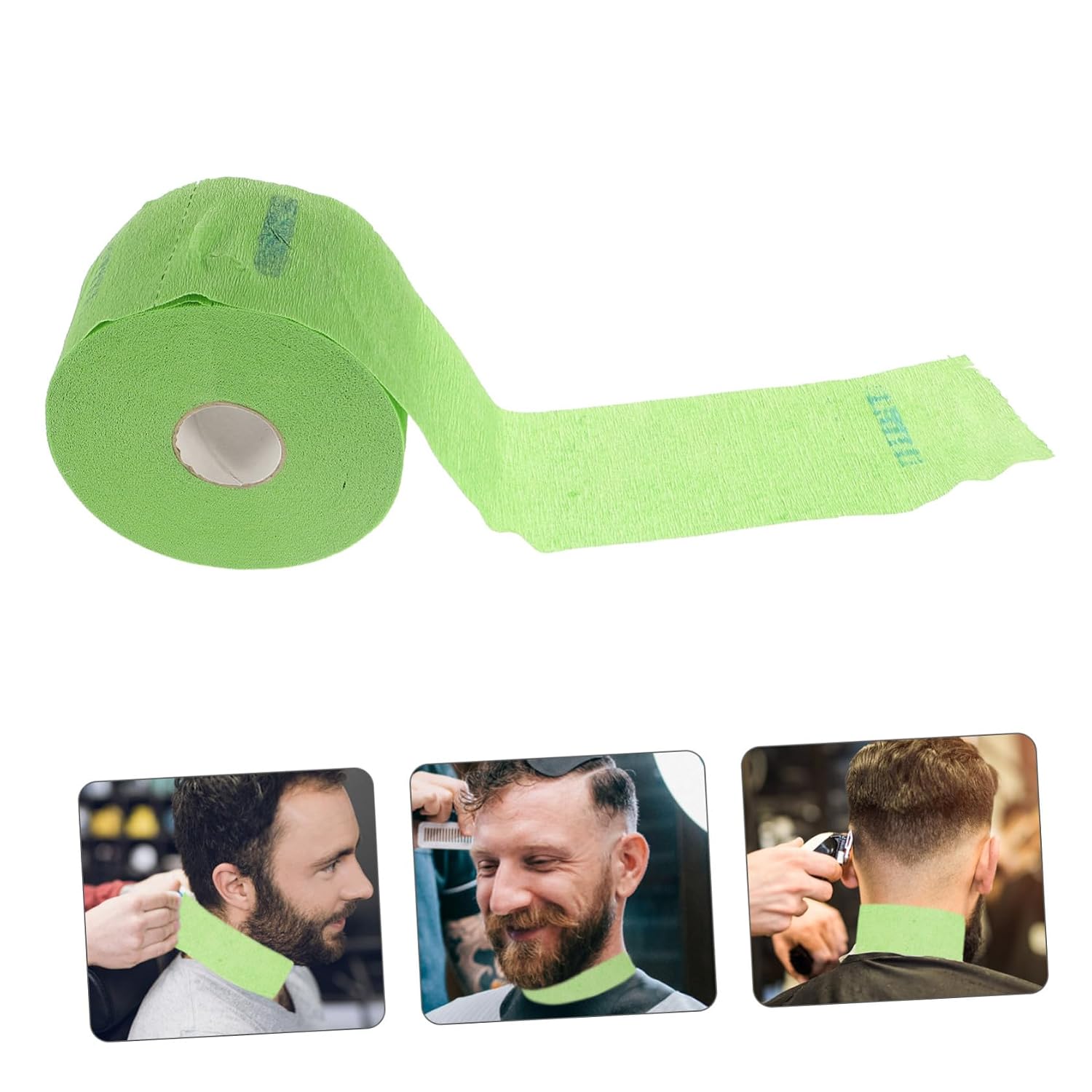 5rolls Hair Stylist Neck Covering Paper Hair Cut Cape Barber Neck Bands Random Color