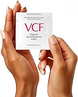 Vista 2 de VCF Película anticonceptiva vaginal con espermicida, 1 caja de 9 previene el embarazo, nonoxyl-9 mata el esperma al contacto, sin hormonas, fácil