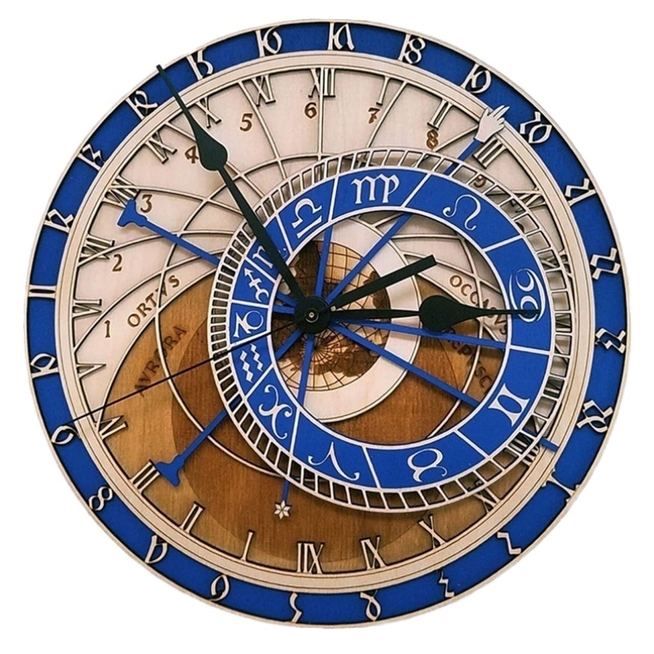 Horloge murale de salon moderne TUSUOD : grande pendule design pour chambre et bureau