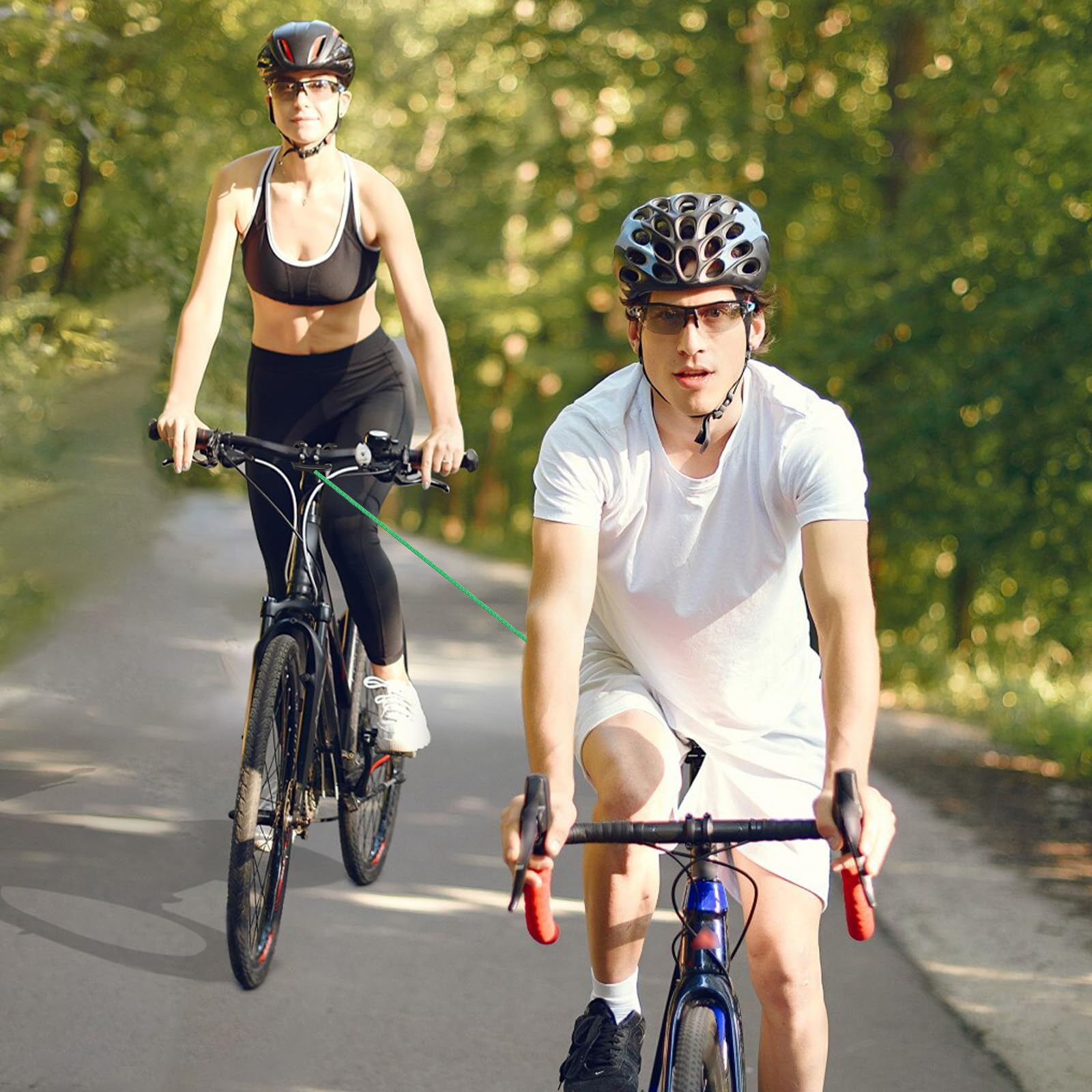 Kinder Fahrrad Abschleppseil, Abschleppseil Fahrrad, 2.5M, für Alle Fahrradstangen, Fahrrad Seilzug Zugseil, Zuglast bis 120 kg, MTB & Pannenhilfe,Follow me