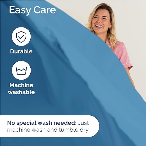 Vista 210 de Juego de sábanas Split King de 7 piezas, sábanas transpirables y refrescantes, sábanas de hotel, bolsillos profundos, ajuste fácil, suaves y sin