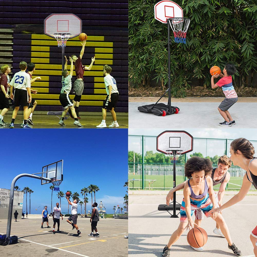 GTIWUNG 2pz Rete per Canestro da Basket 12 Anelli, Reti Professionali per Canestro da Basket, Canestro da Pallacanestro Rete Blu Rosso Bianco, Adatte Alle Dimensioni di un Canestro Standard