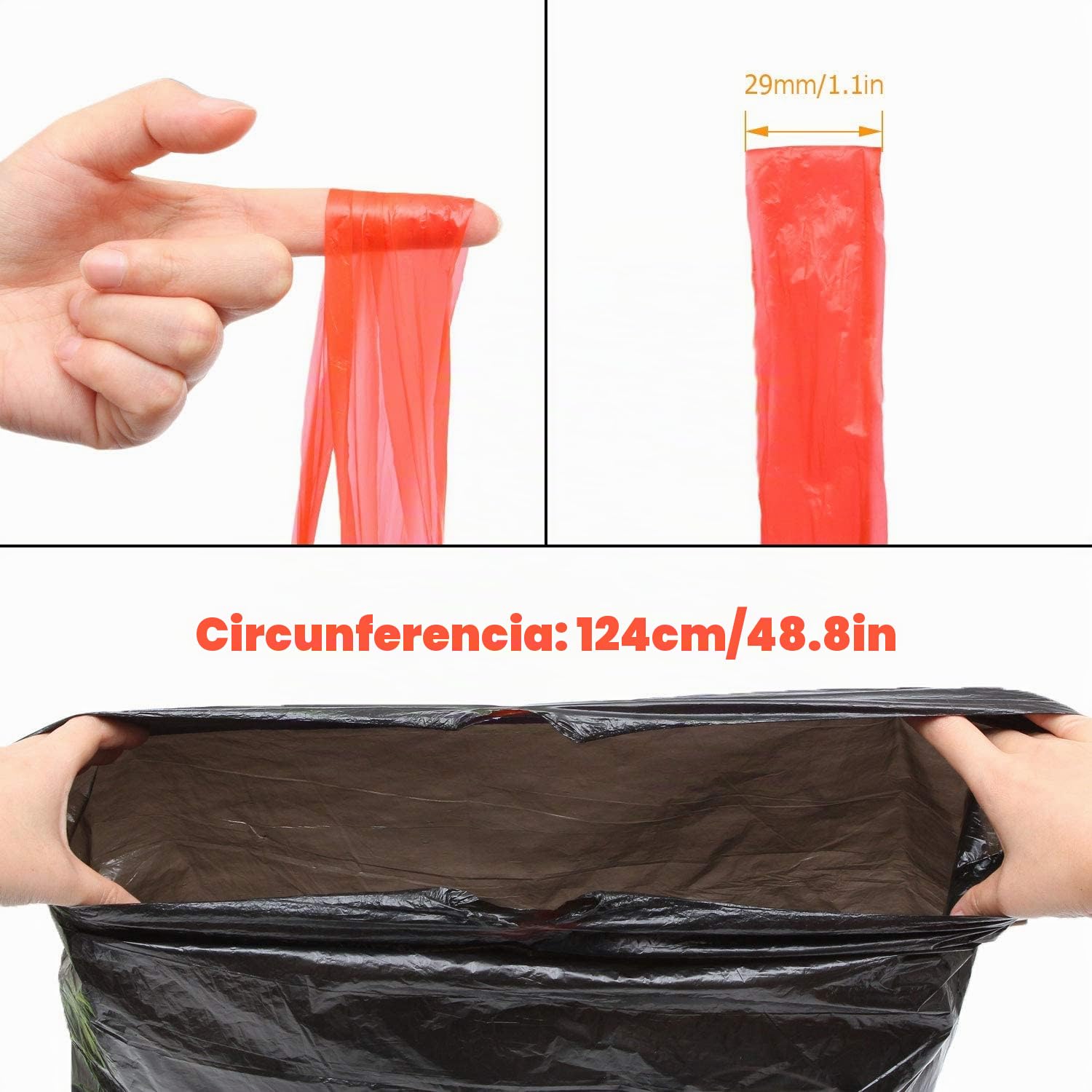 ASelected 200 Piezas Bolsas de Basura 50L 60L Autocierre Negro | Autocierre para cocina y oficina con base antifugas, 10 rollos negros resistentes y asas de transporte