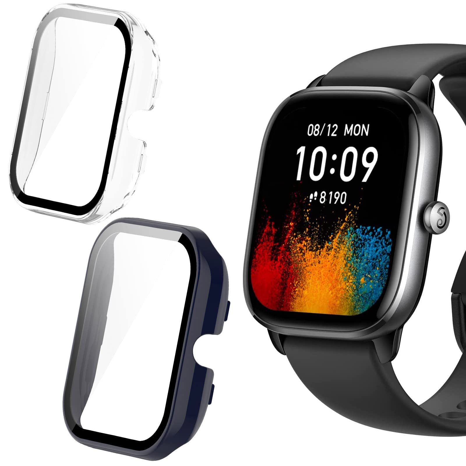 Acadeny Custodia rigida compatibile con Amazfit GTS 2 Mini/Pop con (J0r