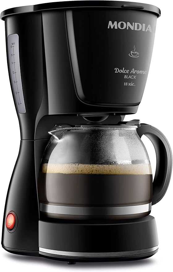 Cafeteira Elétrica Mondial Dolce Arome Black 18 Xícaras 110V