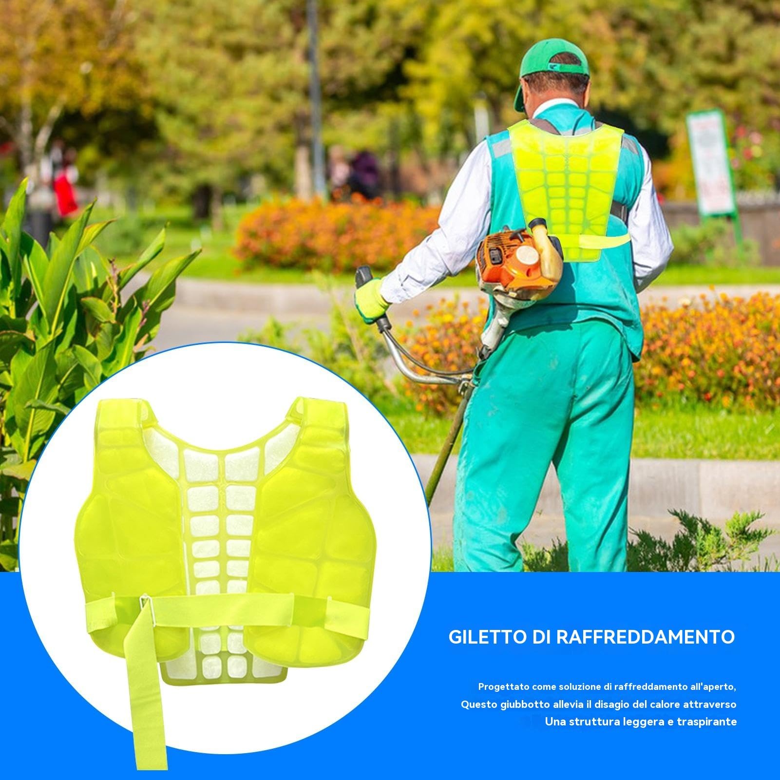 Giacca Con Aria Condizionata, Maglia Termica Regolabile E Riutilizzabile, Dispositivi di Protezione Individuale e Sicurezza per Lavoro Palestra Costruzioni Motociclo Pesca Protezione Solare Escursioni