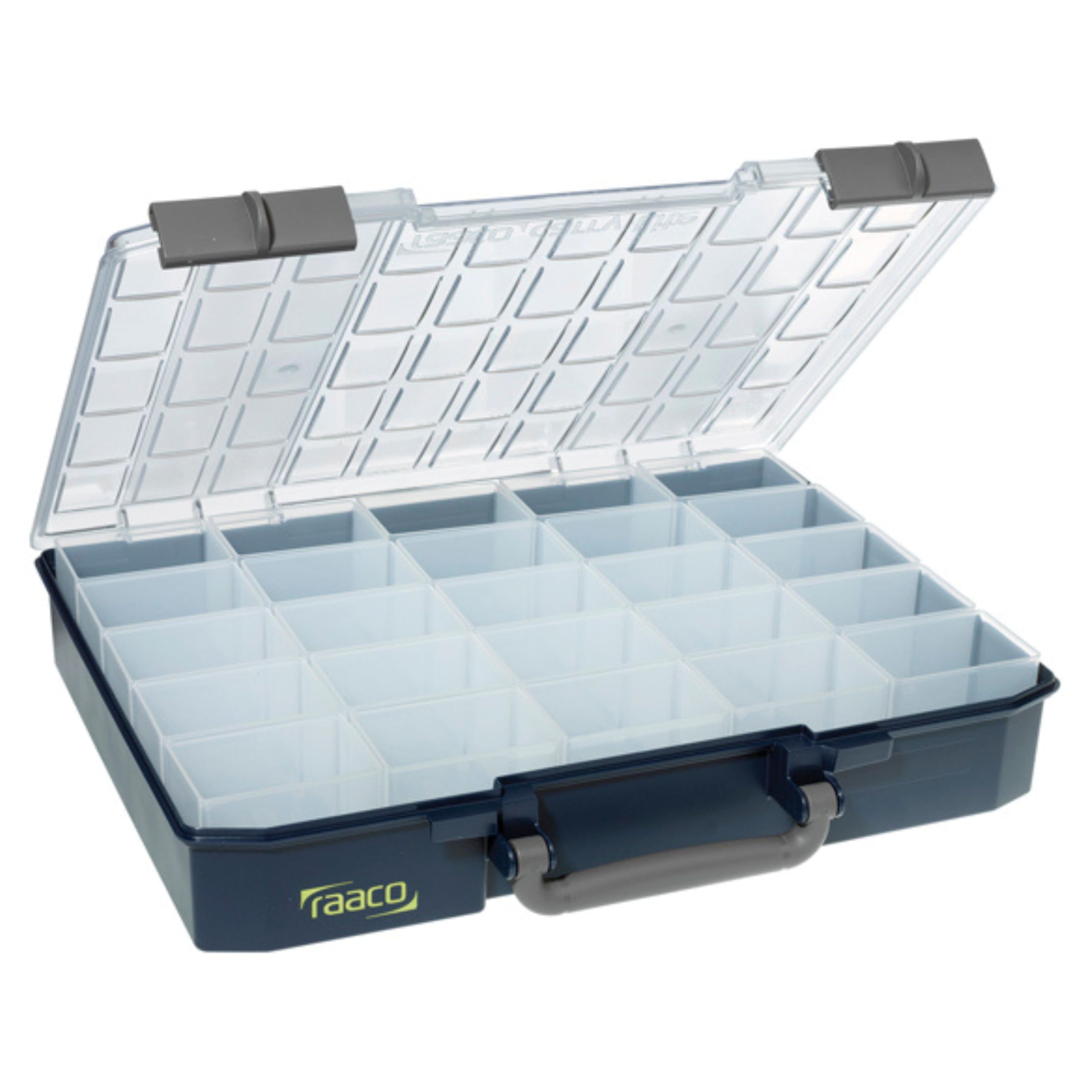 Boîte de rangement pour atelier raaco CarryLite 80 idéale pour organiser les petites pièces de vis