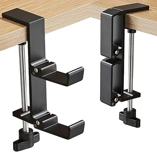 Miniatura 9 de JAKO New Foldable Headphone Stand for Desk, Aluminum Alloy Headphone Holder - Headset Stand Hook Space Save Mount, Universal Fit PC Gaming Headsets